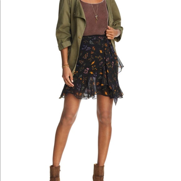 Rebecca Minkoff Alice Floral Print Ruffle Skirt - Picture 2 of 5